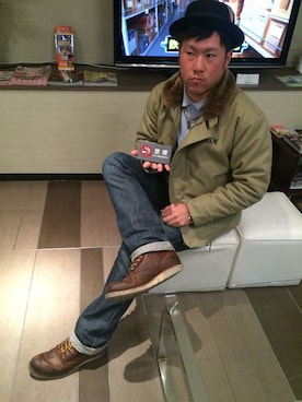 「Abercrombie&Fitch（アバークロンビーアンドフィッチ）のアイテム（アクセサリー）」を使った、たけぞうさん（メンズ・175cm）の春コーディネート