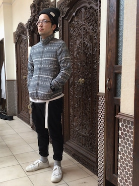 「アイテム（その他トップス）」を使った、Yoshimitsu Toyaさん（メンズ・170cm）の秋コーディネート