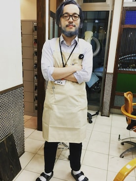 「おばけ参上☆（オバケサンジョウ）のアイテム」を使った、Yoshimitsu Toyaさん（メンズ・170cm）の秋コーディネート