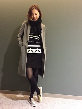 「RANDA」｜「アイテム（スニーカー）」を使った、IMAEDA2さん（レディース・166cm）の秋コーディネート