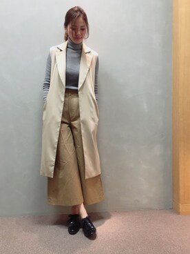 「RANDA（ランダ）のアイテム（その他アウター）」を使った、IMAEDA2さん（レディース・167cm）の冬コーディネート