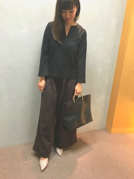 「RANDA（ランダ）のアイテム（パンプス）」を使った、IMAEDA2さん（レディース・167cm）の秋コーディネート