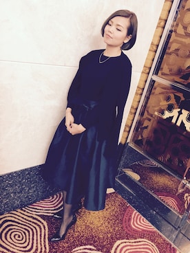 「Party dress」｜MaVis.Kさん（レディース・163cm）の冬コーディネート