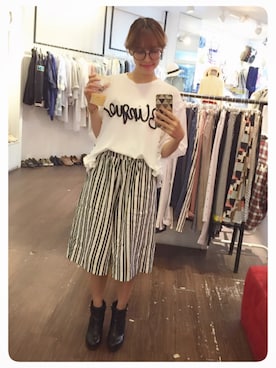「七分」｜吉娃斯さん（レディース・156cm）の秋コーディネート