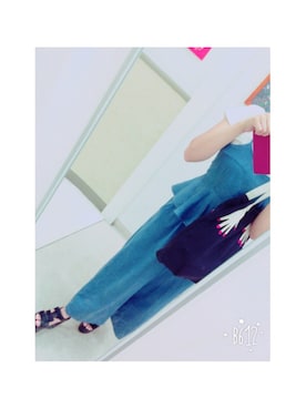 「アイテム（サロペット/オーバーオール）」を使った、a_smileさん（レディース・161cm・10代）の夏コーディネート