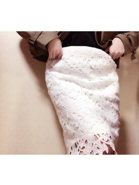 「CLOSE-UP（クローズアップ）のアイテム（スカート）」を使った、ゆりさん（レディース・158cm）の春コーディネート