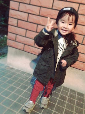 *.yukino⑅◡̈*さん（キッズ・90cm）の冬コーディネート