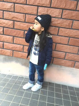 *.yukino⑅◡̈*さん(キッズ・90cm)の冬コーディネート