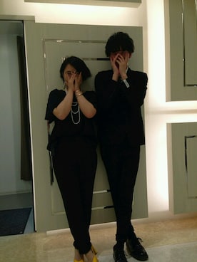 「SHAREEF（シャリーフ）のアイテム（スラックス）」を使った、yusukeさん（メンズ・177cm）の春コーディネート