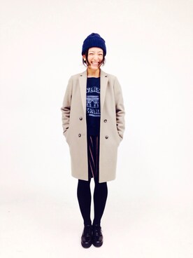 「Cher（シェル）のアイテム（ジャケット/アウター）」を使った、高山都さん（レディース・159cm）の秋コーディネート