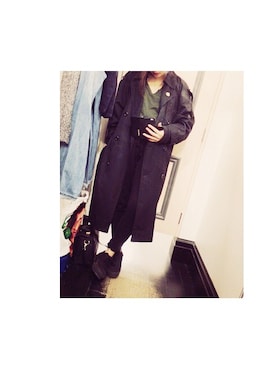 「chanel」｜「アイテム（トレンチコート）」を使った、naoさん（レディース・164cm）の秋コーディネート