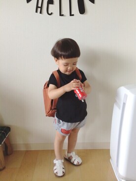 「bobo chose（ボボ チョース）のアイテム」を使った、fuku♪さん（キッズ・90cm）の夏コーディネート