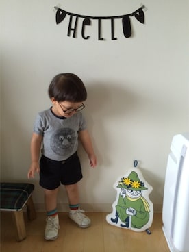 「bobo chose（ボボ チョース）のアイテム」を使った、fuku♪さん（キッズ・90cm）の夏コーディネート