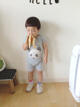 「VANANA（バナナ）のアイテム」を使った、fuku♪さん（キッズ・90cm）の夏コーディネート