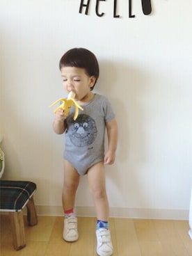 「bobo chose（ボボ チョース）のアイテム」を使った、fuku♪さん（キッズ・90cm）の夏コーディネート