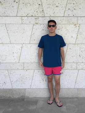 「O'NEILL（オニール）のアイテム」を使った、TOMOYAさん（メンズ・175cm）の夏コーディネート