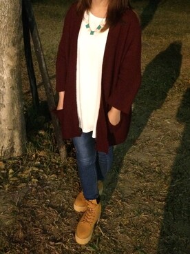 「Lulus（-）のアイテム（その他アウター）」を使った、Sibiさん（レディース・153cm）の秋コーディネート