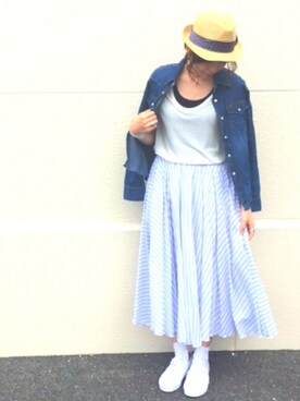 「Lee（リー）のアイテム（シャツ/ブラウス）」を使った、カインドオルフレスポ東大阪店さん（レディース・160cm）の春コーディネート