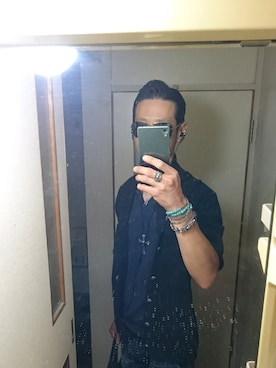 「DELAY by Win & Sons（ディレイバイウィンアンドサンズ）のアイテム（トップス）」を使った、日野ザイルさん（メンズ・175cm）の夏コーディネート