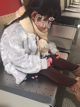 「COMMECAISM  （コムサ イズム）のアイテム（ジャケット/アウター）」を使った、nanachimiさん（キッズ・110cm）の冬コーディネート