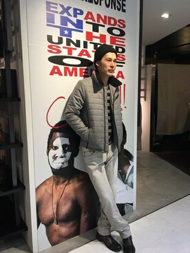 「CALL&RESPONSE（コールアンドレスポンス）のアイテム（ブルゾン）」を使った、CALL&RESPONSEさん（メンズ・187cm）の秋コーディネート