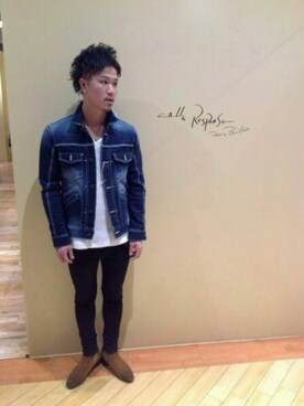 「CALL&RESPONSE（コールアンドレスポンス）のアイテム（ブーツ）」を使った、CALL&RESPONSEさん（メンズ・175cm）の冬コーディネート