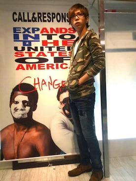 「アイテム（Tシャツ/カットソー、その他）」を使った、CALL&RESPONSEさん（メンズ・175cm）の冬コーディネート