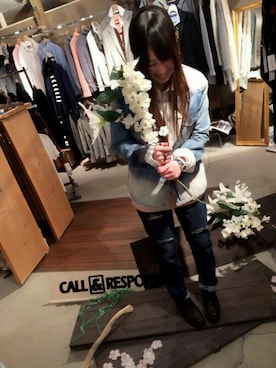 「CALL&RESPONSE（コールアンドレスポンス）のアイテム」を使った、CALL&RESPONSEさん（レディース・158cm）の春コーディネート