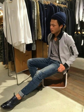 「CALL&RESPONSE（コールアンドレスポンス）のアイテム（ブルゾン）」を使った、CALL&RESPONSEさん（メンズ・175cm）の夏コーディネート