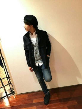 「CALL&RESPONSE（コールアンドレスポンス）のアイテム」を使った、CALL&RESPONSEさん（メンズ・168cm）の秋コーディネート