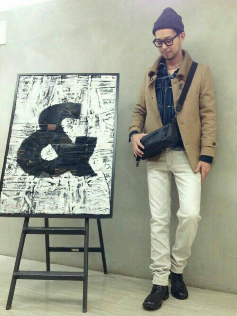 その他のその他アウター、その他のデニムジャケット、その他のデニムパンツを着用したメンズの秋コーディネートの1枚目の写真