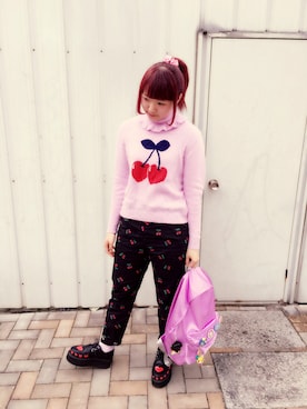 「BUBBLES（バブルス）のアイテム（バッグ）」を使った、misaki❤︎さん（レディース・160cm）の春コーディネート