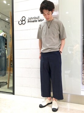 「Johnbull Private labo（ジョンブルプライベートラボ）のアイテム（タンクトップ）」を使った、J2さん（メンズ・180cm）の夏コーディネート