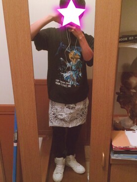 「METALLICA（メタリカ）のアイテム（Tシャツ/カットソー、ブラック系）」を使った、Dr.Kさん（メンズ・168cm）の秋コーディネート