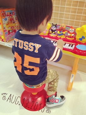 kuさん(キッズ・80cm)の夏コーディネート