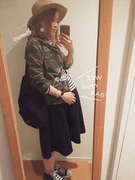 warmth♡Kaoriさんの「ミリタリージャケット」を使ったコーディネート
