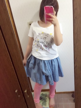 「お散歩」｜「アイテム（シャツワンピース）」を使った、asa..さん（レディース・154cm）の春コーディネート
