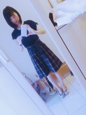 「Marc by Marc Jacobs（マークバイマークジェイコブス）のアイテム（スカート）」を使った、モロッコさん（レディース・160cm）の夏コーディネート