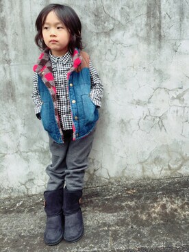 kanaotonatsuさん（キッズ・100cm）の冬コーディネート