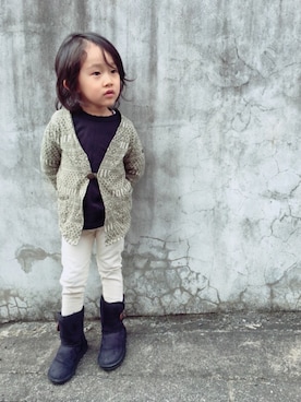 kanaotonatsuさん（キッズ・100cm）の冬コーディネート