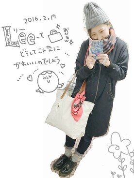 chibitaさん（レディース・161cm）の冬コーディネート