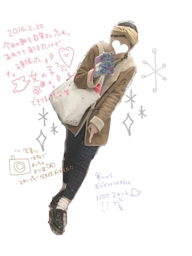 chibitaさん（レディース・161cm）の冬コーディネート