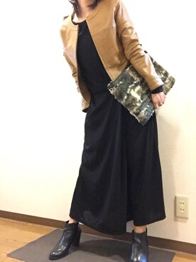 「NATURAL BEAUTY BASIC（ナチュラルビューティーベーシック）のアイテム（ブルゾン）」を使った、ias_on_10さん（レディース・157cm）の秋コーディネート