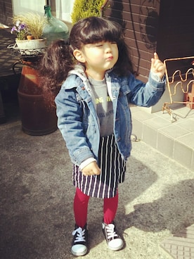 sana♡さん（キッズ・90cm）の春コーディネート
