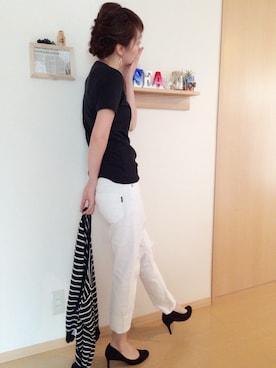 「SEVENDAYS=SUNDAY（セブンデイズサンデイ）のアイテム（ピアス（両耳用））」を使った、m.℃нικα☺︎さん（レディース・165cm）の夏コーディネート