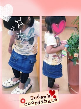「vanavana（ヴァナヴァナ）のアイテム」を使った、sou   ✳︎yuunoさん（キッズ・80cm）の夏コーディネート