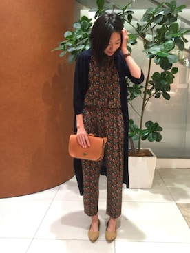 「coenスタッフスタイリング」｜「アイテム（腕時計）」を使った、coen    おおさこさん（レディース・163cm）の秋コーディネート