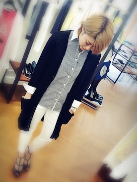 「ギンガムチェックシャツ」｜saori tsuchiyaさん（レディース・162cm）の春コーディネート