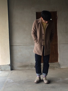 「STUDIOUS（ステュディオス）のアイテム（その他アウター）」を使った、Aリスさん（メンズ・172cm）の春コーディネート