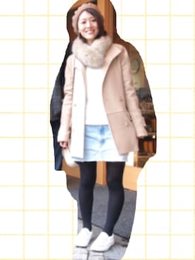 「SEE BY CHLOE（シーバイクロエ）のアイテム（ジャケット/アウター）」を使った、yu-nyun☺︎さん（レディース・155cm）の冬コーディネート
